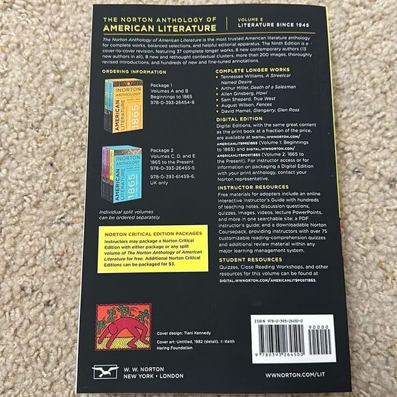 Norton Anthology of American Literature 9th Edition. Volume E - Picture 3 of 4